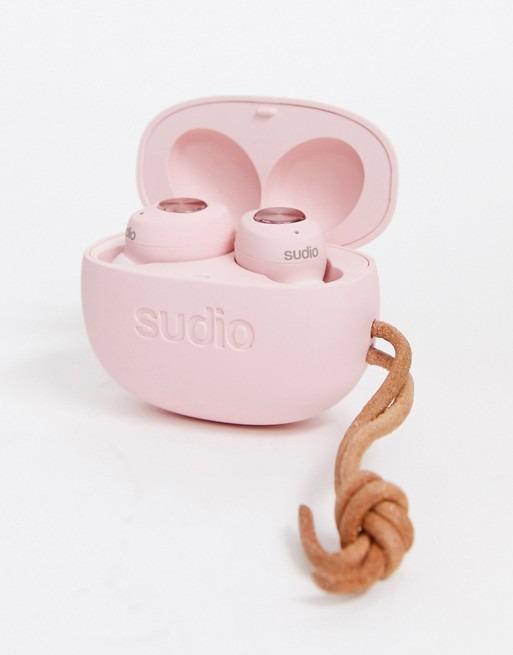 Pink Sudio Tolv True Wireless Charging Case Tolv Wireless Earbuds
