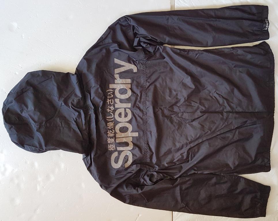 Superdry Sport Black & White Double Blacklabel Stormbreaker Jacket Size S