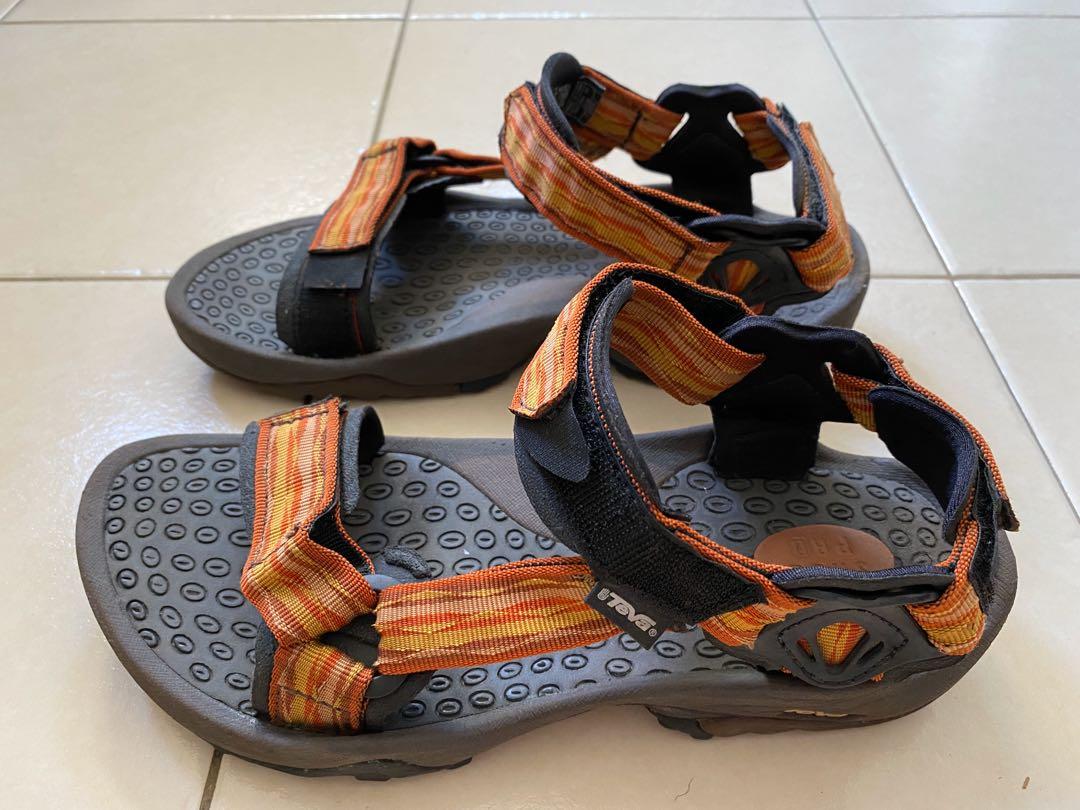 orange teva sandals