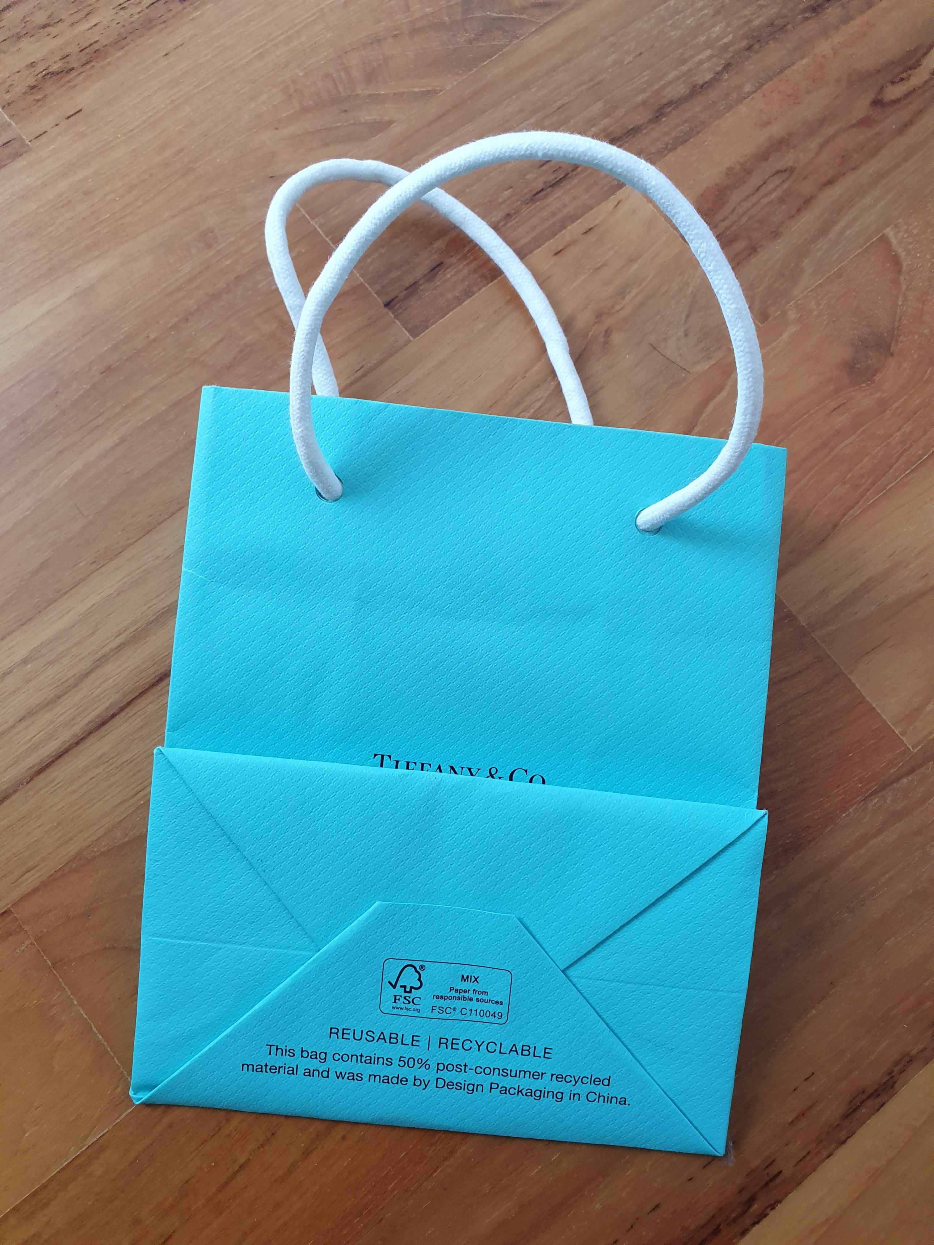 Tiffany Co Small Paperbag, Luxury, Accessories on Carousell