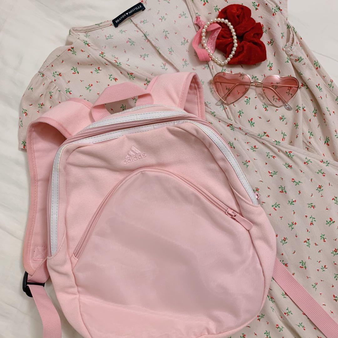 baby pink adidas backpack