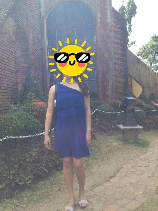 XOXO blue cocktail dress (Category: Evening dresses & gowns) located in Las Pinas. Submitted by rhei21 (Listing ID 283404185, Image 2). Description: used once only can fit medium to large frame.