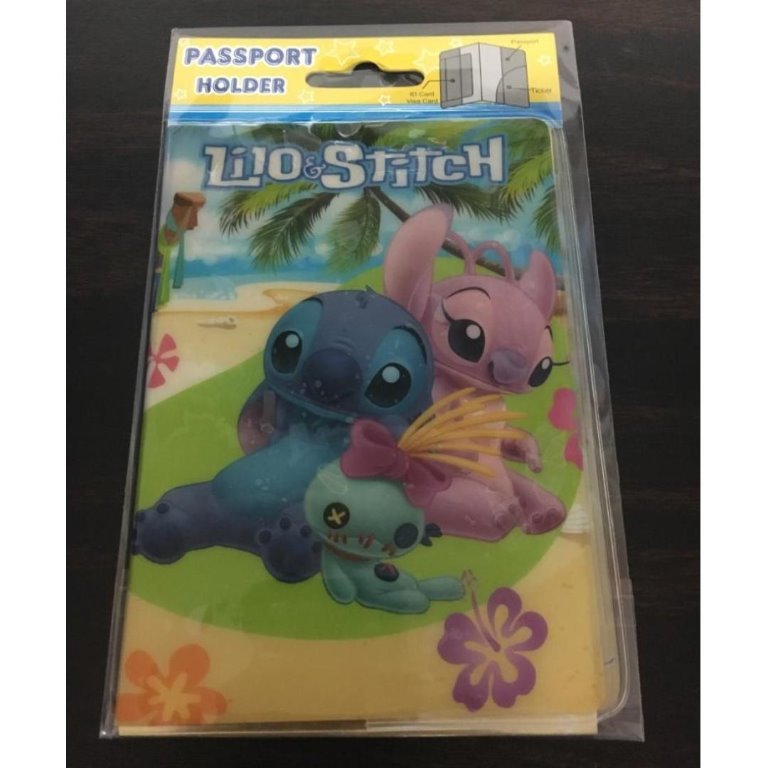 02 Disney Lilo & Stitch Passport Cover / Holder, Hobbies & Toys