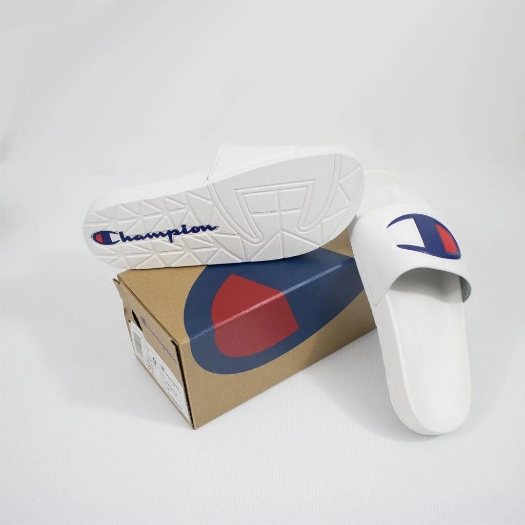 All white champion slides online