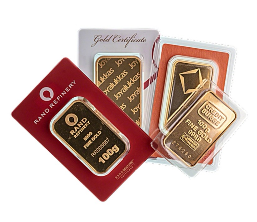 100g Joyalukkas Heraeus Gold Bar LBMA, Hobbies & Toys, Memorabilia