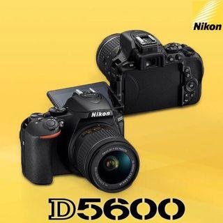Nikon D5600 with 18-55mm lens