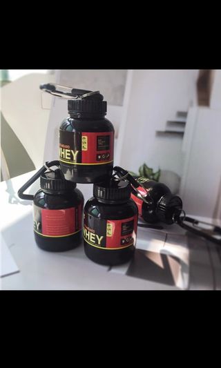 (SG based, ready stocks) Pre Workout Protein Holder / Container / Keychain
