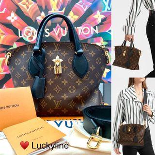 Full Set Receipt ♥️ Louis Vuitton Flower Zipped Tote PM (Monogram and black leather) LIKE BRAND NEW