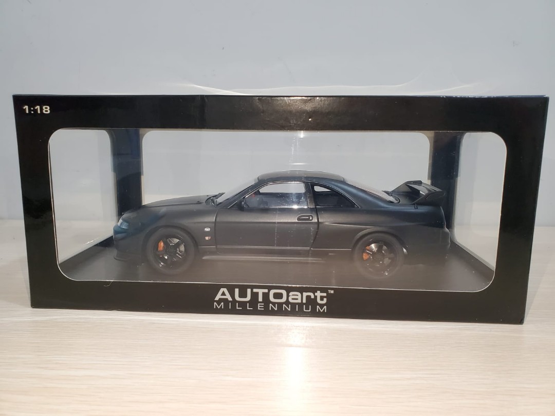 Autoart 1 18 Nissan Skyline Gt R R Tune R33 Matt Black 興趣及遊戲 收藏品及紀念品 明星周邊on Carousell