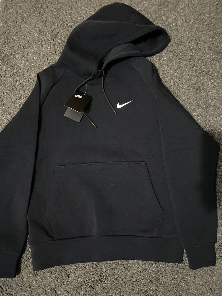 Grey and black nike hoodie clearance