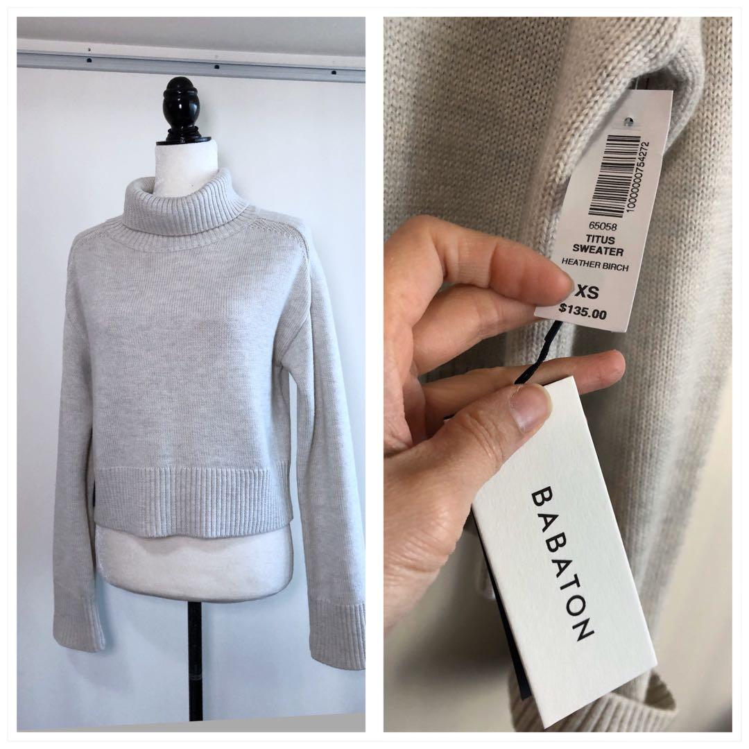 BNWT Aritzia Babaton XS Titus Sweater Women s Fashion Clothes on