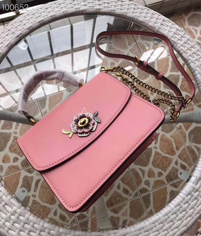 Coach bag with flower lock Clearance