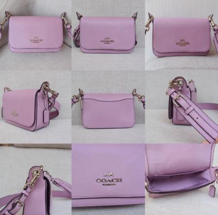 Coach Messenger Small Jes with Signature Strap Lavender Coated Canvas Crossbody  Bag F77979, Women's Fashion, Bags & Wallets, Cross-body Bags on Carousell