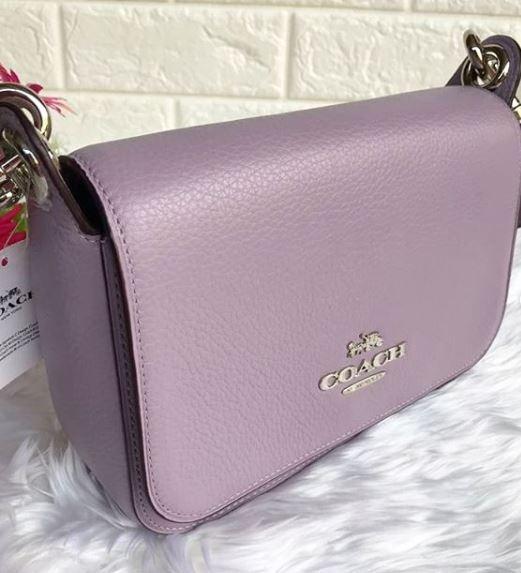 Coach Messenger Small Jes with Signature Strap Lavender Coated Canvas Crossbody  Bag F77979, Women's Fashion, Bags & Wallets, Cross-body Bags on Carousell