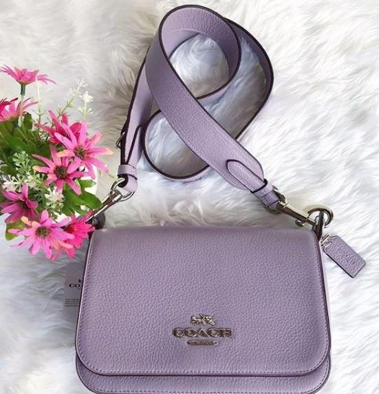 Coach Messenger Small Jes with Signature Strap Lavender Coated Canvas Crossbody  Bag F77979, Women's Fashion, Bags & Wallets, Cross-body Bags on Carousell