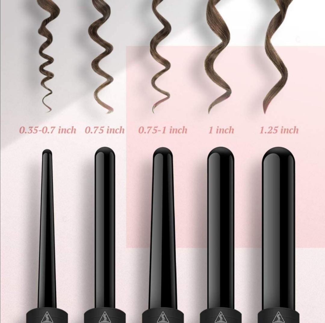 ELEHOT Curling Wand Iron Set 5 in 1 Beauty Personal Care Hair on Carousell