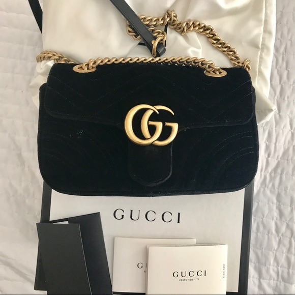 gucci gg marmont velvet