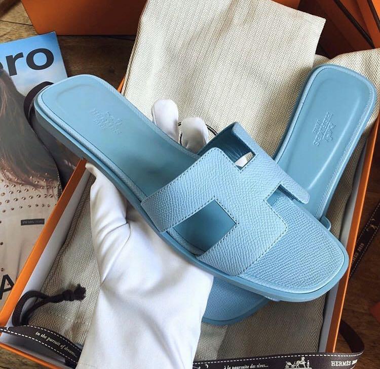 Baby blue hermes sandals online