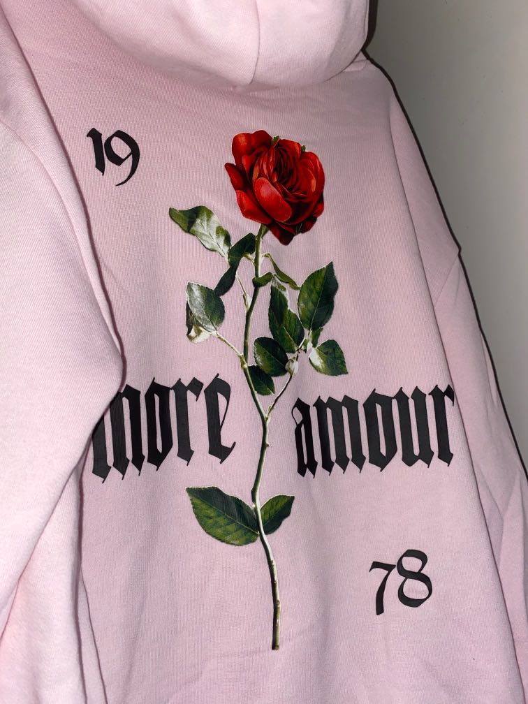 Pink amour clearance hoodie