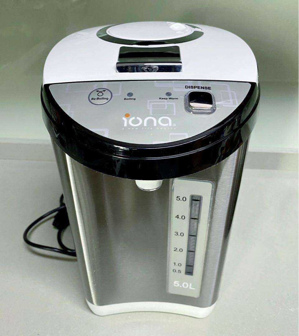 Iona 5L Electric Airpot Thermal Water Boiler , TV u0026 Home Appliances,  Kitchen Appliances, Water Purifers u0026 Dispensers on Carousell