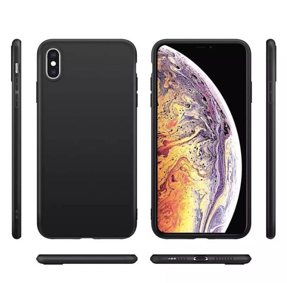 iPhone XS Max Slim Matt Black Case