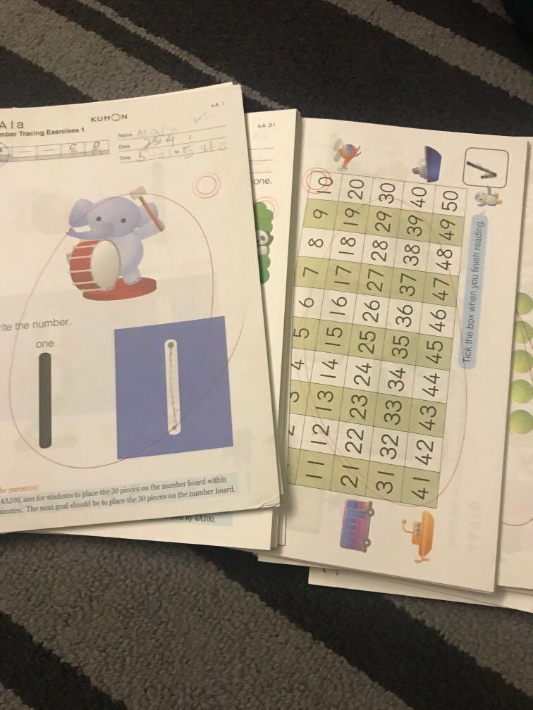 Kumon Maths Worksheets Books Stationery Textbooks Primary On Carousell