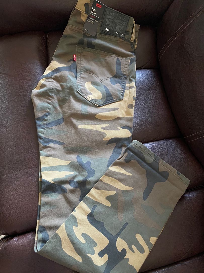 Levis Premium 511 Slim Stretch Commuter 3M Reflective Camouflage, Women's  Fashion, Bottoms, Other Bottoms on Carousell