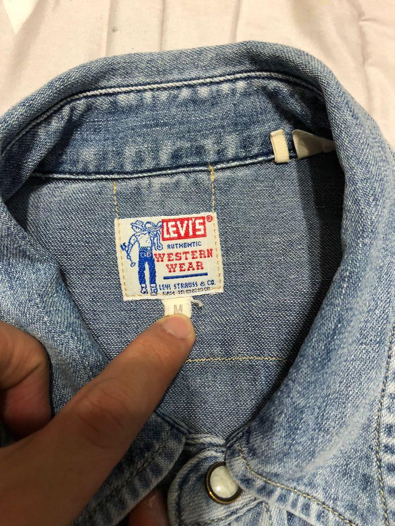 Levi's vintage 1955 sawtooth denim shirt shop