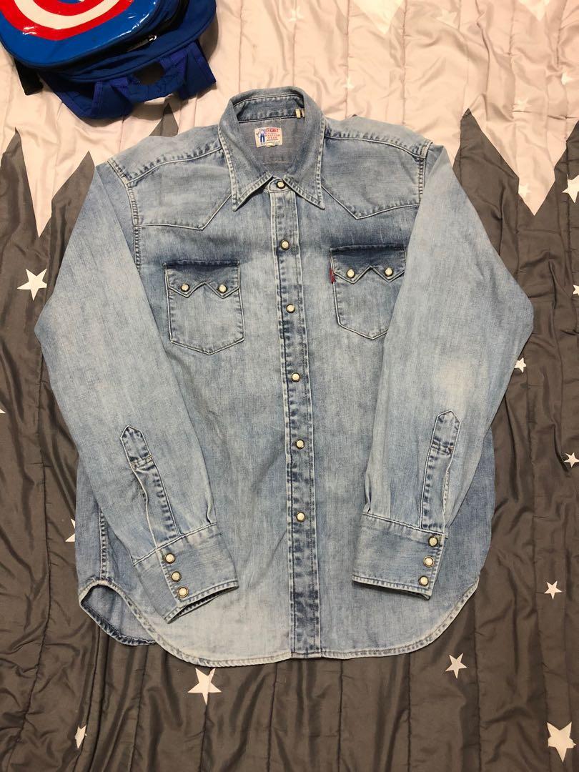1955 sawtooth denim top shirt