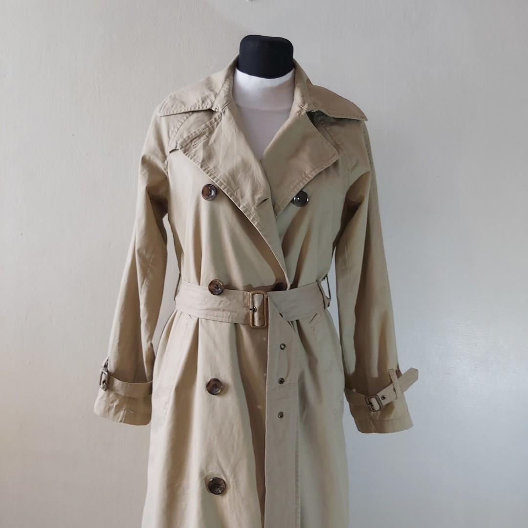Lightweight long khaki trench coat, Women's Fashion, Coats, Jackets and ...