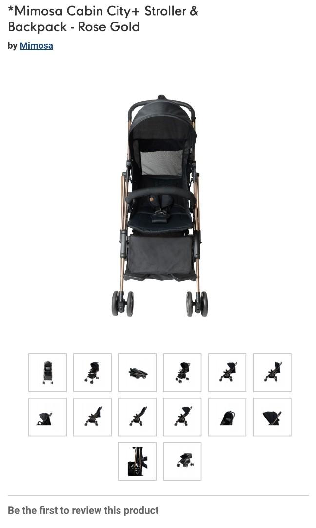 Mimosa Cabin City City Plus Stroller in Rose Gold Babies Kids Going Out Strollers on Carousell