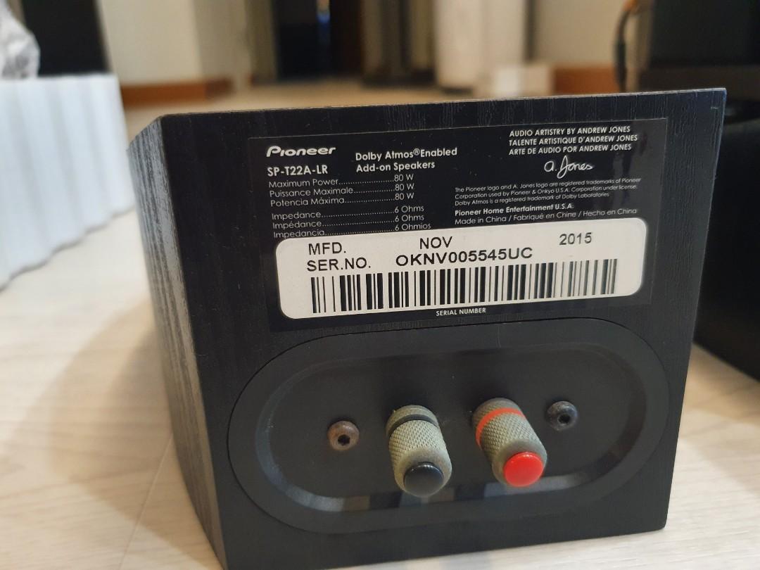 Pioneer SPT22ALR ATMOS enabled add in speaker designed by Andrew