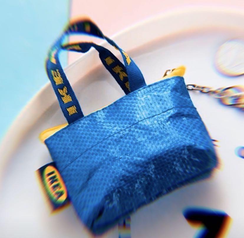 PO MINI IKEA KEYCHAIN BAG Women s Fashion Watches Accessories Other Accessories on Carousell