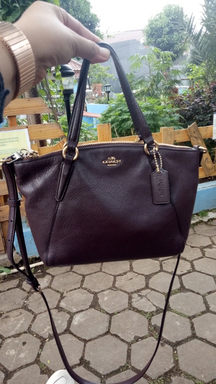 Coach mini kelsey oxblood online