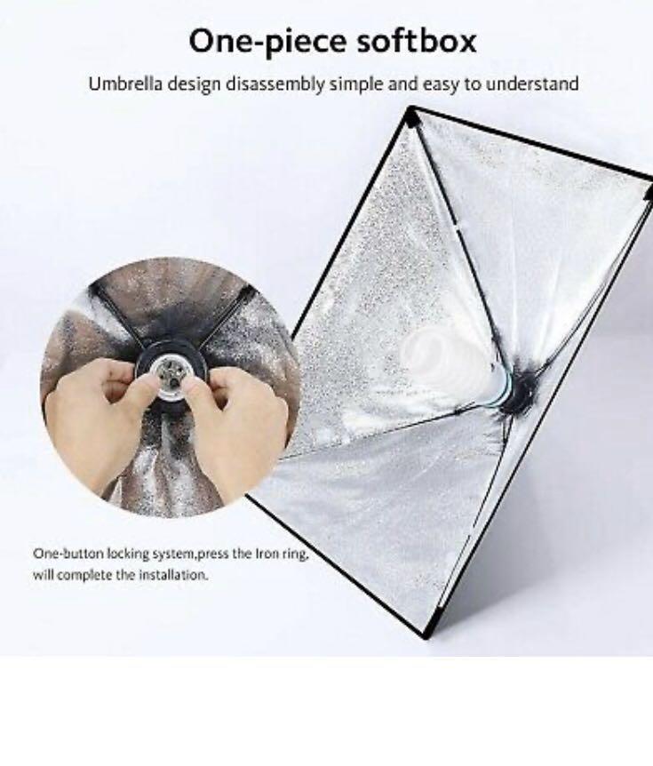 RALENO Softbox Photography Lighting Kit 20"X28" Photography Continuous