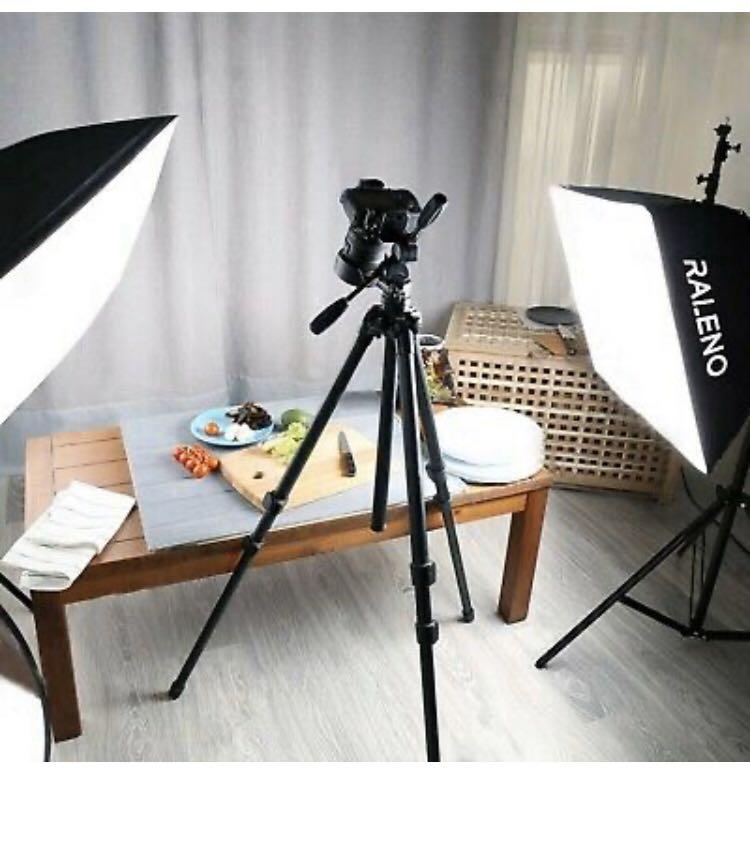 RALENO Softbox Photography Lighting Kit 20"X28" Photography Continuous