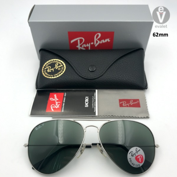 RayBan 3025 003 58 Polarized 62mm Aviator Men s Fashion Watches Accessories Sunglasses Eyewear on Carousell
