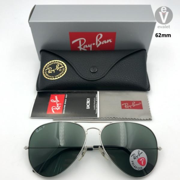 RayBan 3025-003/58 (Polarized) 62mm Aviator, Men's Fashion, Watches &  Accessories, Sunglasses & Eyewear on Carousell