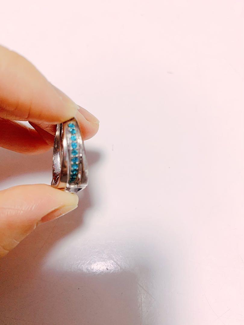 Ring (Category: Rings) located in Singapore. Submitted by 123.7712 (Listing ID 283548414, Image 5). Description: 100% authentic Christian Dior - Christian Dior by John Galliano light blue Crystal Ring in Silver plated metal. $50 Condition: 1 crystal dropped but still in good condition and shiny .