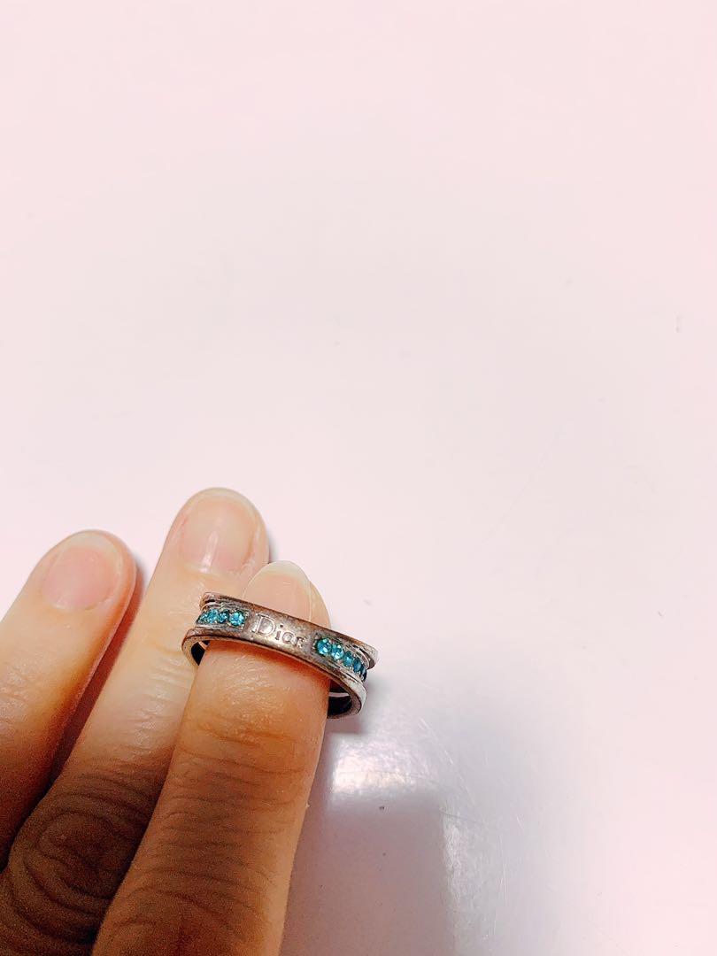 Ring (Category: Rings) located in Singapore. Submitted by 123.7712 (Listing ID 283548414, Image 6). Description: 100% authentic Christian Dior - Christian Dior by John Galliano light blue Crystal Ring in Silver plated metal. $50 Condition: 1 crystal dropped but still in good condition and shiny .