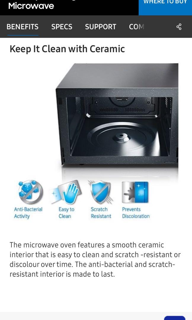 Samsung Ceramic Inside Microwave Oven, TV & Home Appliances, Kitchen ...