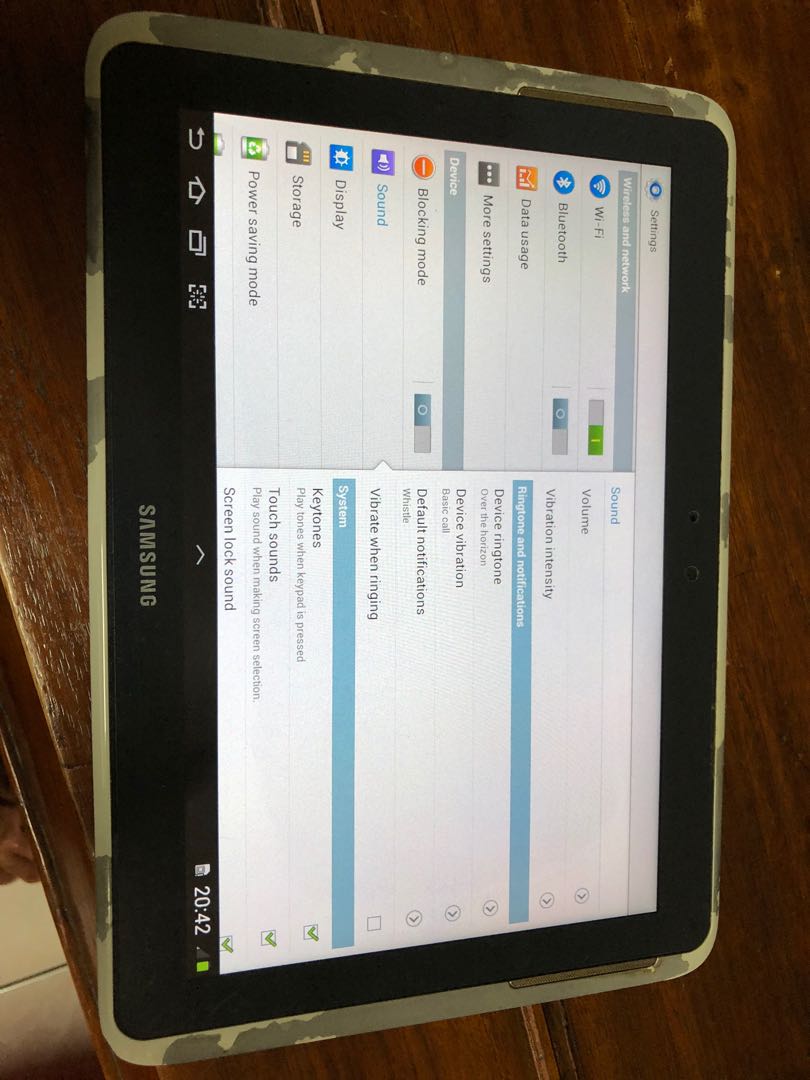 Samsung Tablet Phone GT-N8020
