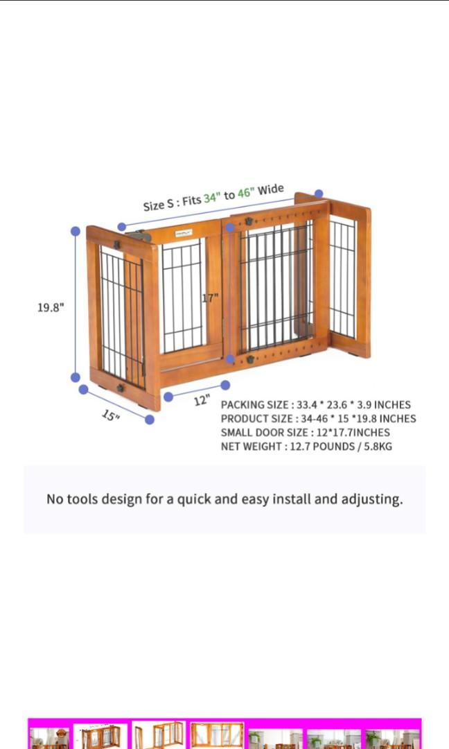 baby gate 46 inches wide