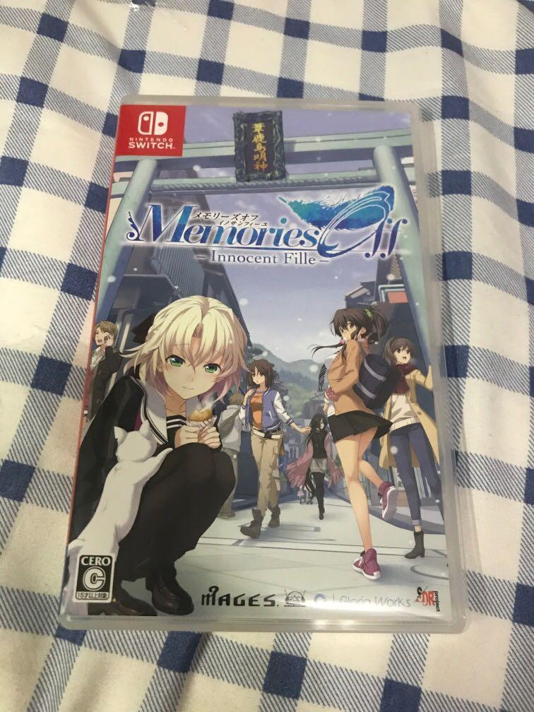 Switch Memories Off Inncent Fille 告別回憶無垢少女 遊戲機 遊戲機裝飾配件 遊戲週邊商品 Carousell