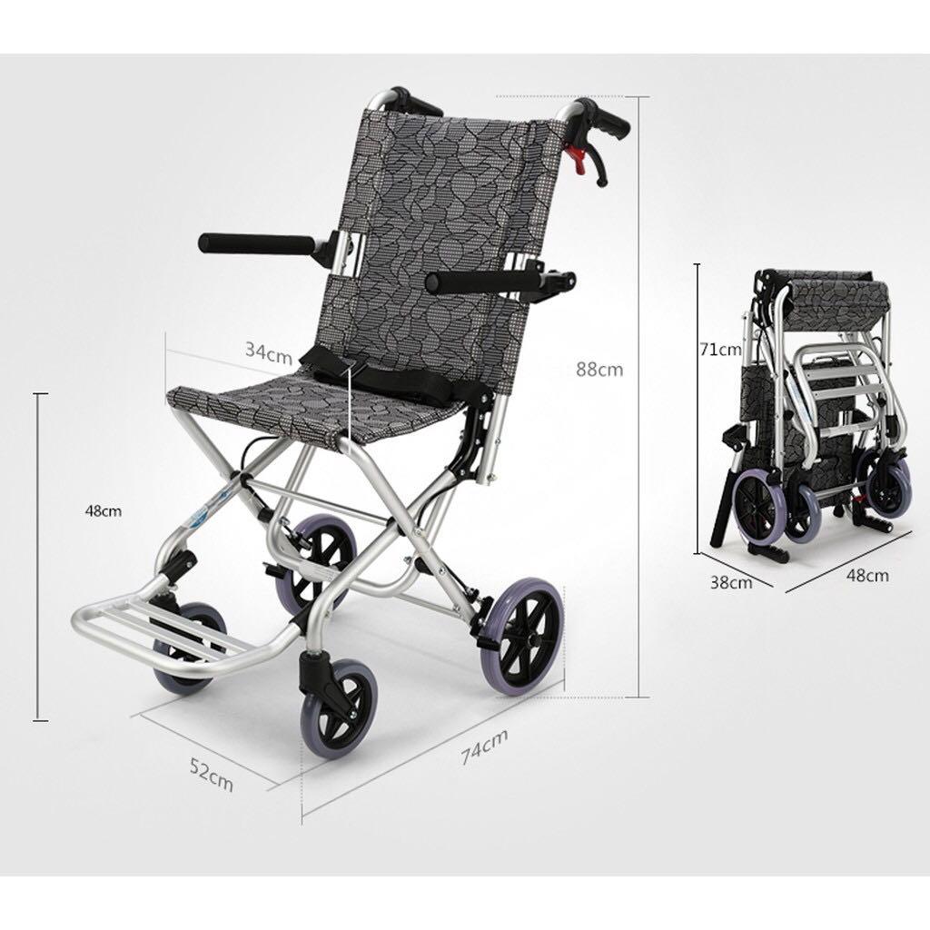 Travel wheelchair premium lightweight wheelchair foldable with bag 6