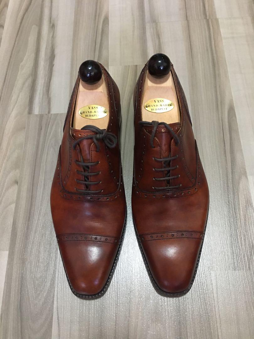 VASS Ulast Gold Museum calf old English loakes carmina oxford shoes