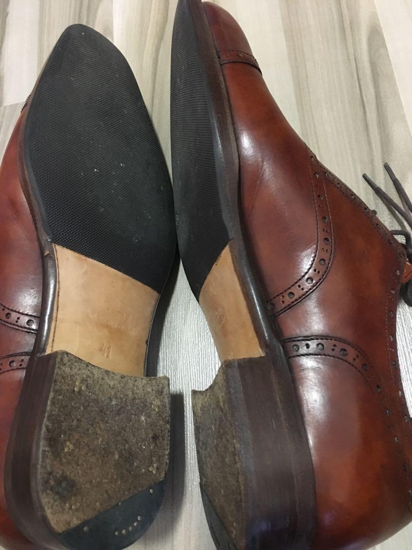 VASS Ulast Gold Museum calf old English loakes carmina oxford shoes