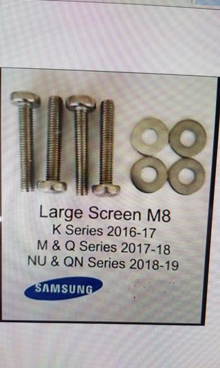 SHORT - M6 TV Wall Mount Phillips Head Bolts/Screws • Stainless • VESA 200  x 200