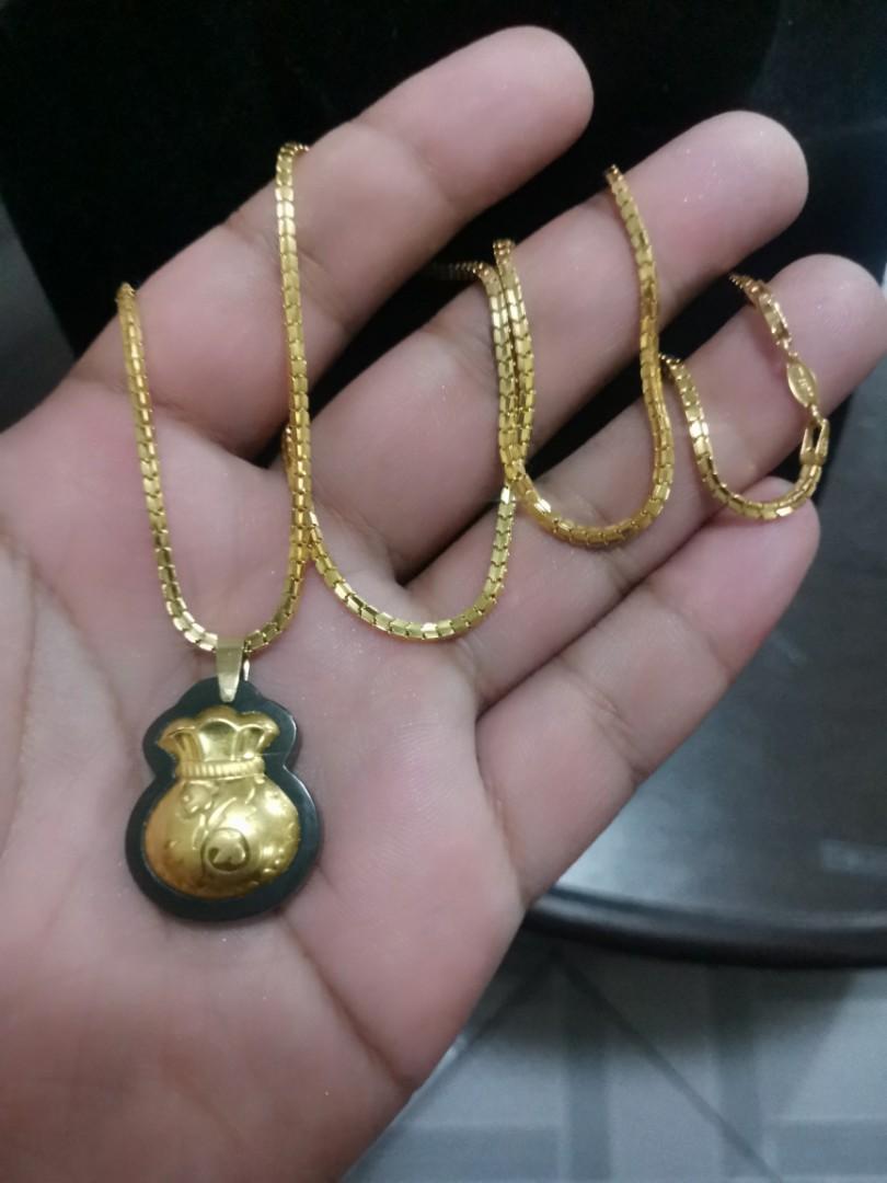 Jade money bag pendant store
