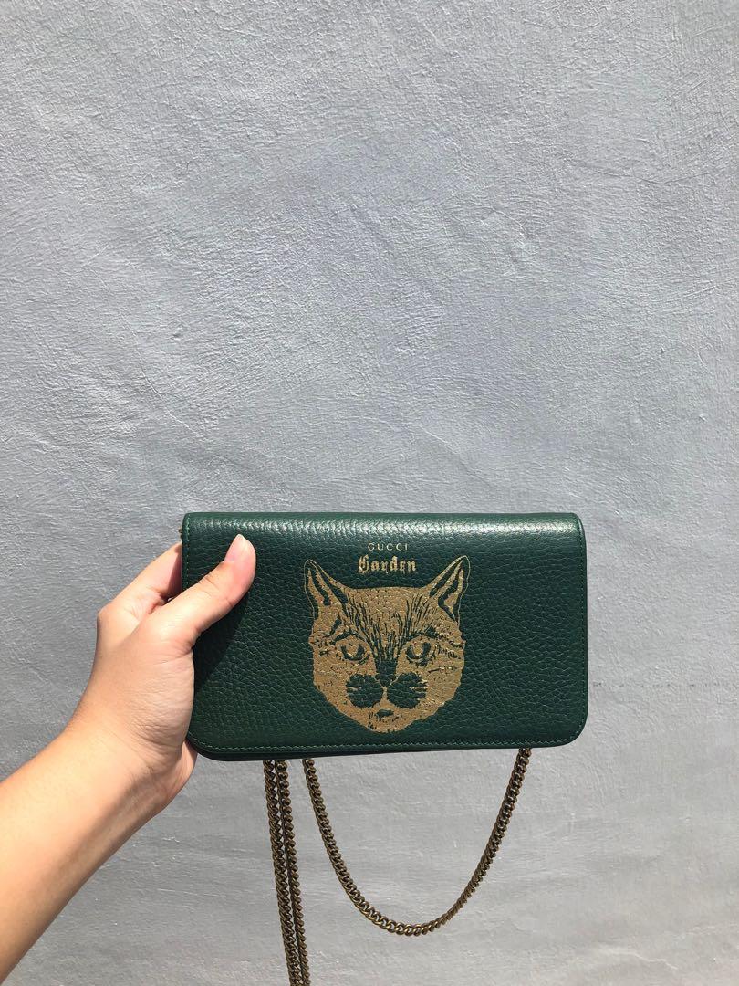 RUSH SALE! Gucci Garden Florence Cat Leather Handbag Bag, Luxury, Bags &  Wallets on Carousell